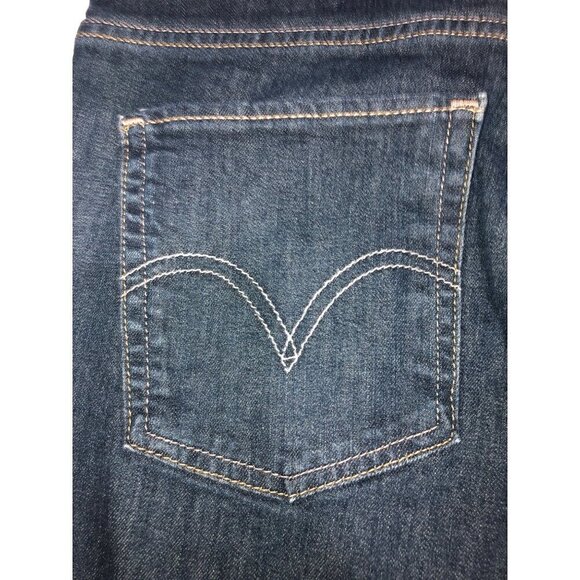 Levis 511 Mens Jeans W32 L30 Slim Fit Dark Wash Blue Contrast Stitching Stretch - Picture 5 of 10